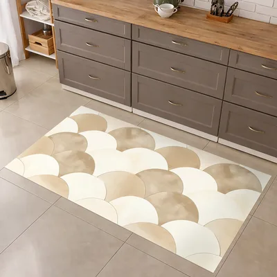 שטיח פי וי סי למטבח דגם קשתות