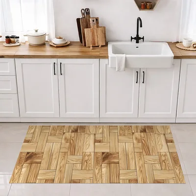 שטיח פי וי סי דמוי פרקט עץ טבעי